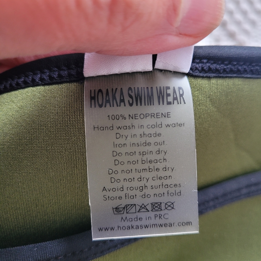 Hoaka Swimwear khaki green bikini bottom large - Picture 6 of 6